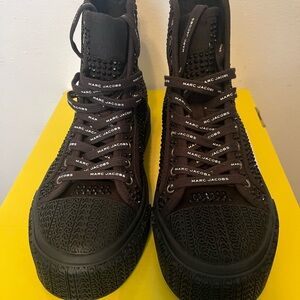 Marc Jacobs Black Studded High-Tops/ Purse included in price